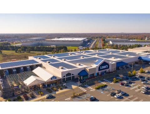 Lowe's net-zero plan by 2050 solar panels