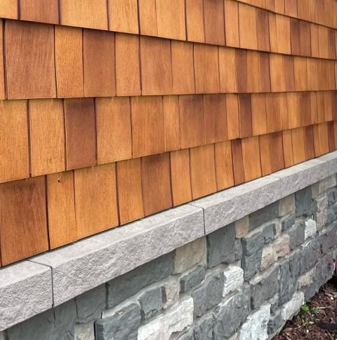 Beach House Shake and TandoStone, composite products, from Derby Building Products.