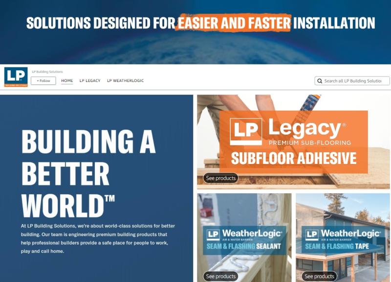 LP Building Solutions debuts Amazon storefront | HBS Dealer