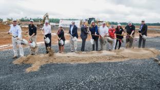 Tractor Supply representatives, state and local officials break ground in Maumelle, Ark.