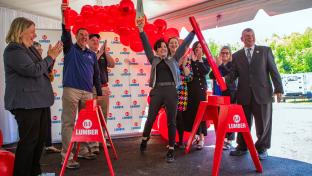 84 Lumber Morgantown Board Cutting